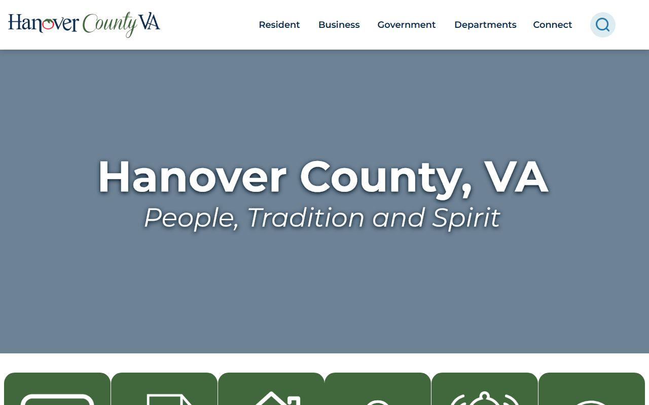 Hanover County Circuit Court clerk office for marriage license records in Hanover, Virginia