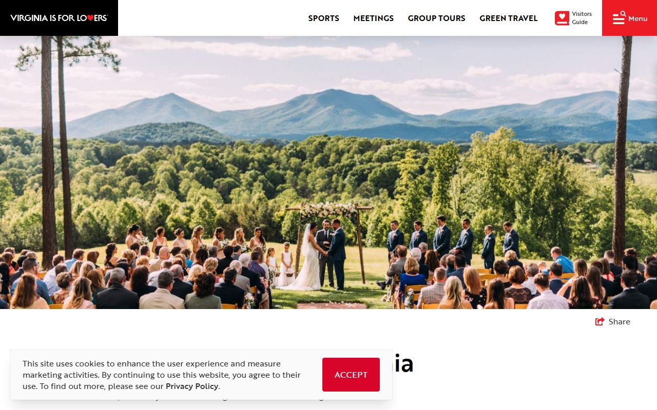 Virginia official tourism website guide to getting married in Virginia, marriage license requirements